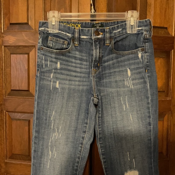 J Crew Toothpick Stretch Jean 27- mid rise - Picture 5 of 9